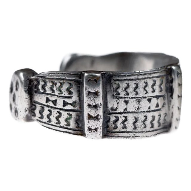 Mid 20th Century Tribal Silver Tuareg Bracelet For Sale