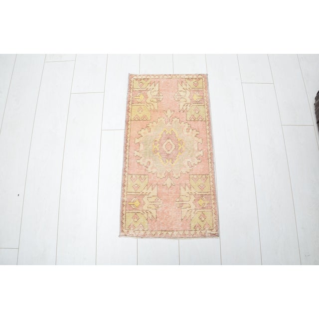 1960s Oushak Vintage Handknotted Rug For Sale - Image 5 of 5
