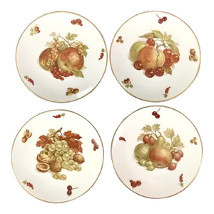 Antique Mitterteich-Debra Dessert Plates- Set of 4