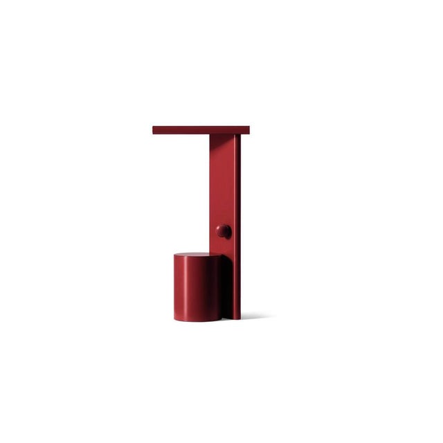 Ferrerol babin polyshape red aluminium table lamp by cassina sculpted geometries the first project by ferréol babin for...