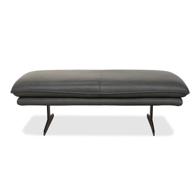 Broadway Leather Stool from Willi Schillig For Sale - Image 9 of 11