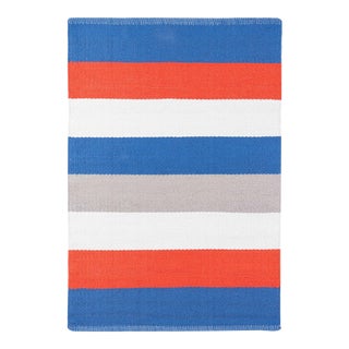 Dash & Albert by Annie Selke Perry Stripe Indoor/Outdoor Rug, 2' x 3' For Sale