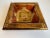 Vintage Florentia Italy Dresser Tray Hand Made Catch All in Gold & Copper For Sale - Image 4 of 12