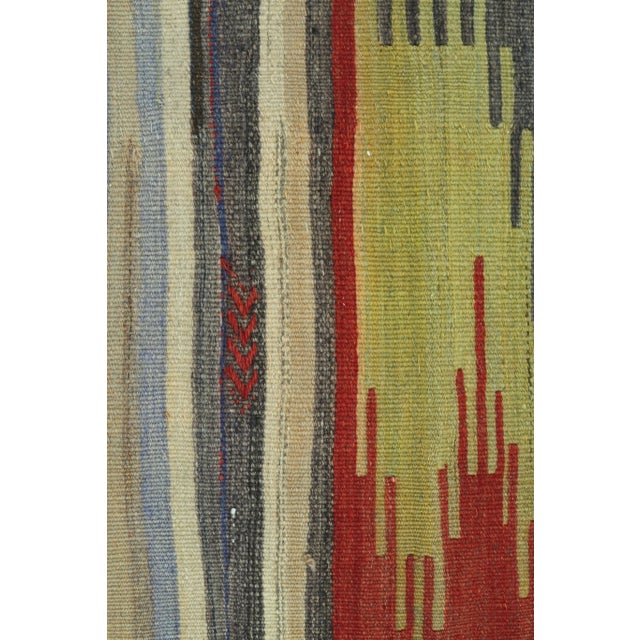 Textile Mid 20th Century Vintage Turkish Kilim Runner-2′9″ × 10′6″ For Sale - Image 7 of 13