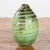 Green Artisan Contemporary Green and Brown Glaze Ceramic Vase with Spiral Decor For Sale - Image 8 of 13