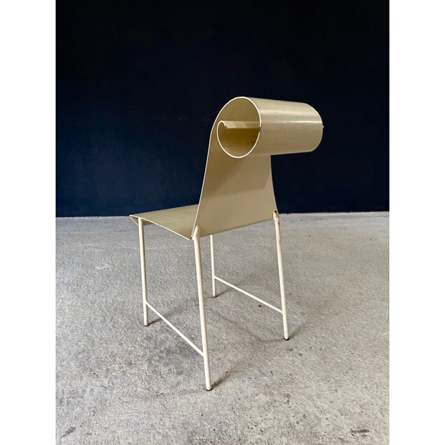 Vintage French Metal Swirl Back Garden Chairs, 1960s, Set of 4 For Sale - Image 15 of 18