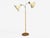 Mid-Century Modern 1940s Swedish Modern, Floor Lamp, Rattan, Elm, Fabric For Sale - Image 3 of 14