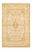 Mogul Collection Hand-Knotted Area Rug - Ivory 4' 1" x 6' 2" For Sale
