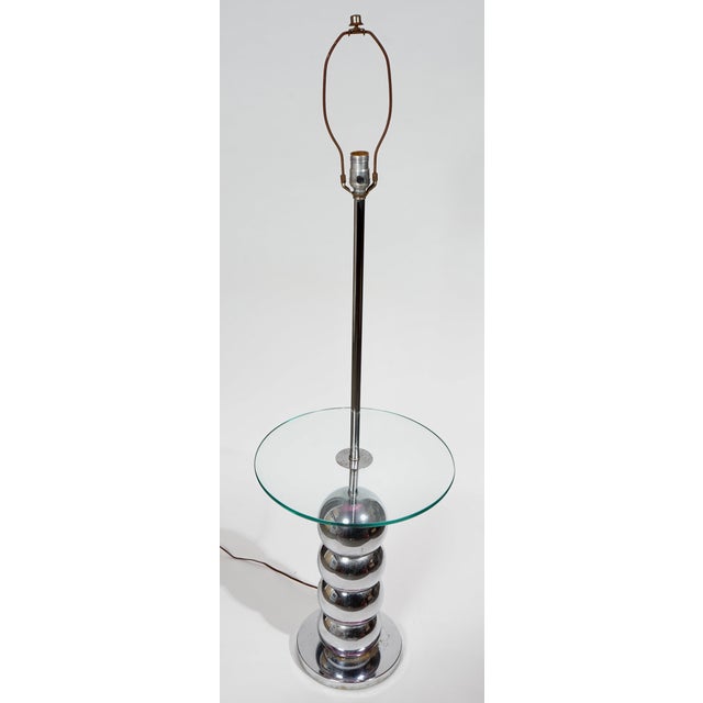 Chrome 1960s Stacked Chrome Ball Floor Lamp in the Style of George Kovacs For Sale - Image 8 of 8
