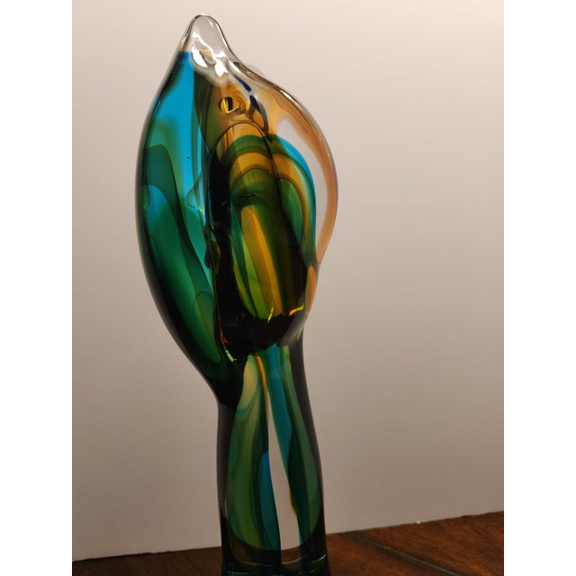 Luigi Mellara Luigi Mellara Murano Glass "Homage to Picasso" Monumenta 11lbs Abstract Face For Sale - Image 4 of 9
