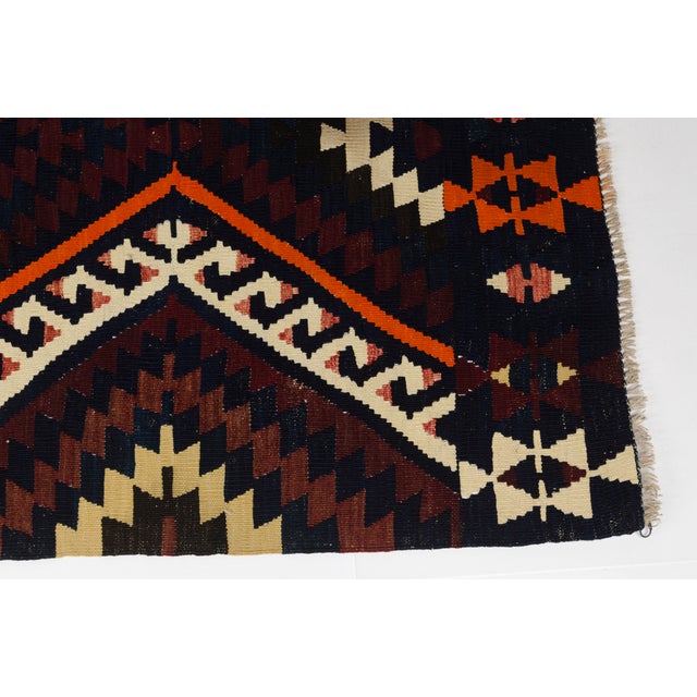 1950s Long Anatolian Flatweave Kilim Runner For Sale - Image 9 of 10