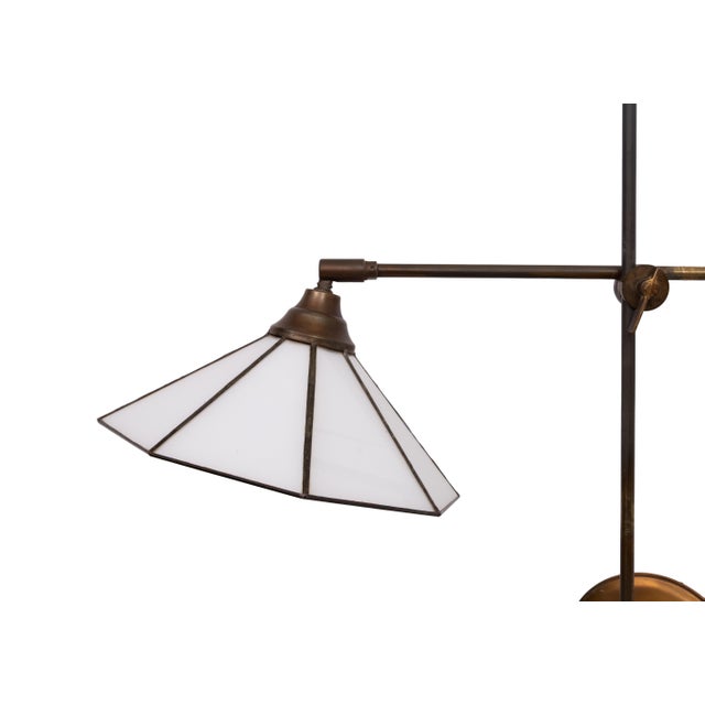 Mid-Century Modern Tiffany Adjustable Brass Wall Lamp, 1960s For Sale - Image 3 of 10