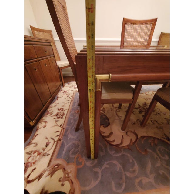 Vintage Drexel Burl Wood Dining Room Set – Complete Suite With Original Receipts For Sale - Image 11 of 17