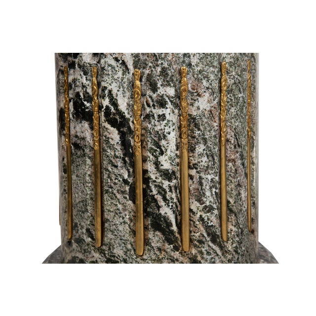 Pair of Classical Solid Marble Stop-Fluted Columns Pedestals For Sale - Image 16 of 18