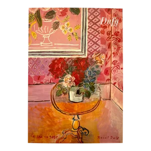 Raoul Dufy Vintage 1989 Expressionist Lithograph Print Large French Poster " La Vie en Rose " 1931