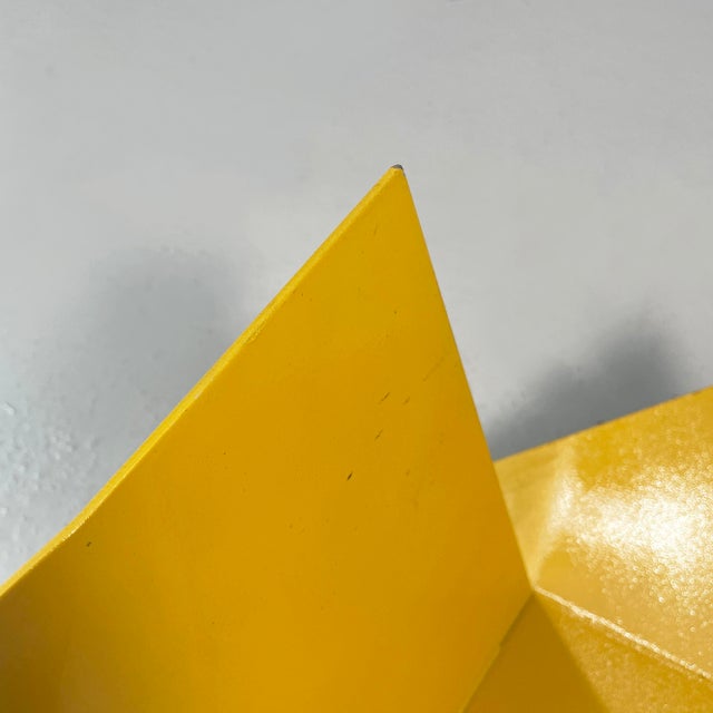Yellow Italian Modern Metal Sculpture from Gianfranco Pardi, 2002 For Sale - Image 8 of 16