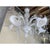 Transparent and Milky-White Venetian Glass Chandelier with Floral and Leaf Accents by Simoeng For Sale - Image 13 of 14