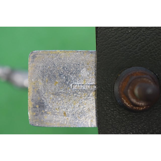 Late 20th Century Louis Lejeune Ltd. Windsor, Standing Thoroughbred With Jockey Large Chrome Car Mascot With Hand-Enamel Painted Jockey Silk Colours For Sale - Image 4 of 7