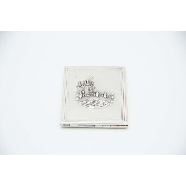 Rectangular Silver Cigarette Case with Belém Tower Reliefs For Sale - Image 4 of 4