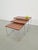 Mimiset Brabantia side nesting tables ‘60 This wooden miniset with chrome legs is by Brabantia Dutch design, 1960s. The...