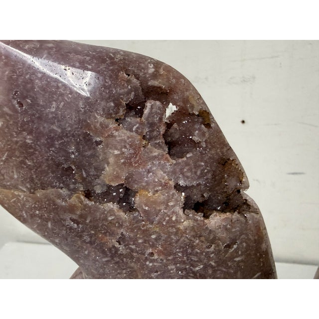 Amethyst Pink Amethyst Butterfly on Stand For Sale - Image 8 of 12