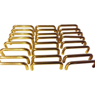 Brass Cabinet Pulls Cabinet Handles 3" - S/24 For Sale