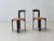 Wood Chairs in Dark Brown Stained Beechwood by Bruno Rey for Dietiker, 1971 For Sale - Image 7 of 17