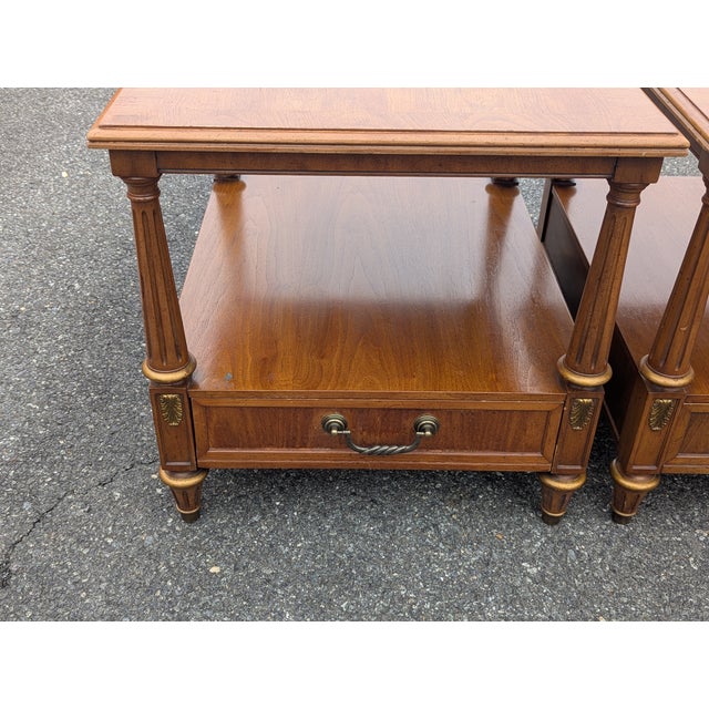 Henredon Mid 20th Century Vintage Italian-Style Side Tables - A Pair For Sale - Image 12 of 13