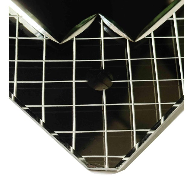 1900 - 1909 Mirrored Venetian Style Cut Glass Panels - Set of Six For Sale - Image 5 of 7