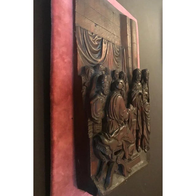 17th Century Antique Early Baroque Flemish Wood Carved Religious Figural Group Sculpture For Sale In West Palm - Image 6 of 13