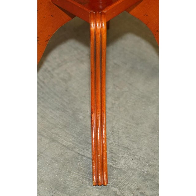 Decorative Burr Yew Wood Side Table with Gallery Rail For Sale - Image 10 of 15