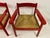 Set of Italian Red Armchairs with Rush Seats, 1960s For Sale - Image 9 of 17