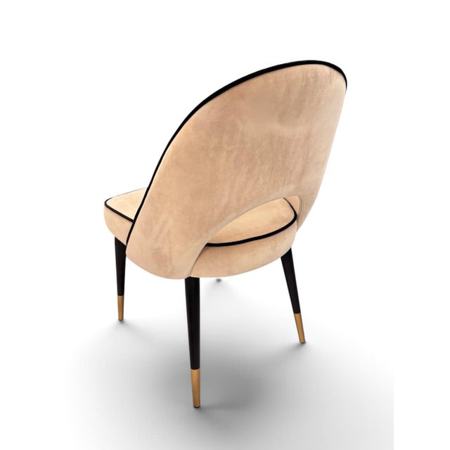 Cliff Collection Dining Chairs in Alcantara Suede from Eichholtz, 2000s, Set of 2 For Sale - Image 6 of 9