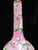 Pink Victorian Harrach Enameled Flower Opaline Pink Cased Glass 17" Bohemian Vase For Sale - Image 8 of 11