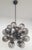 Italian 21st Century Ventiquattro Black Powder Coat Smoky Bubbles Murano Sputnik Chandelier by Fabio LTD For Sale - Image 3 of 7