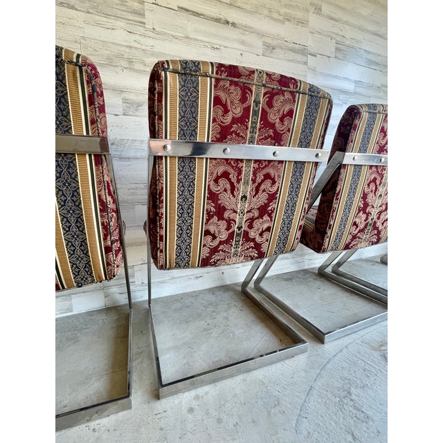 Cantilever Z Dining Chairs- Set of 4 For Sale - Image 14 of 18