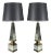 Pair of 1940s Hollywood Regency Mirrored Obelisk Form Table Lamps For Sale