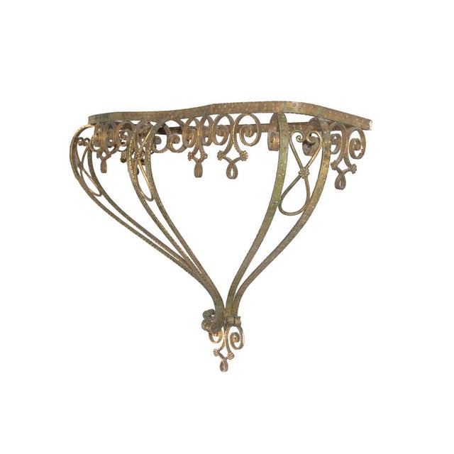 Vintage Wall Mirror and Console by Pierluigi Colli, 1950s, Set of 2 For Sale - Image 9 of 11