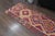 1970s 1970s Vintage Handmade Wool Cotton Red Runner Rug For Sale - Image 5 of 11
