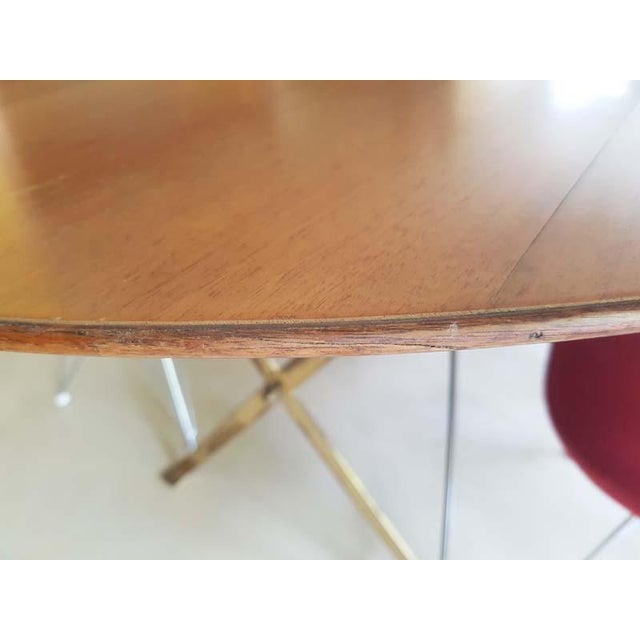 Vintage T3 Table in Wood and Brass by Caccia Dominioni for Azucena, 1950s For Sale - Image 13 of 18