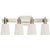 Bryant Four-Light Bath Sconce in Polished Nickel with White Glass Designer: Thomas O'Brien Height: 8" Extension: 5.5"...