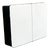 Space Age Bathroom Cabinet in Black and White, 1970s For Sale