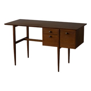 1950s Attributed to Kipp Stewart Three Drawer Writing Desk for Glenn of Ca, Usa For Sale
