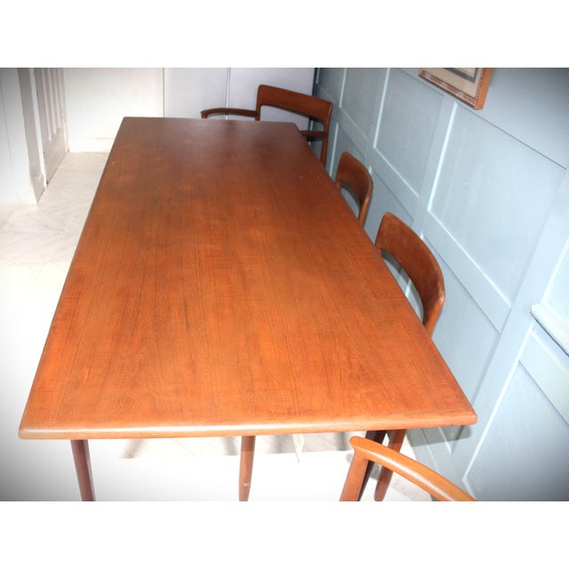 Mid-Century Table and Chairs Set attributed to John Herbert for A Younger Ltd ,1960s, Set of 7 For Sale - Image 14 of 18