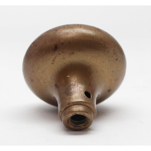 Hollow Brass Floral Door Knob For Sale - Image 4 of 4