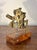 Early 20th Century Antique Brass Nautical Sextant on Hardwood Display Stand, Maritime Instrument For Sale - Image 5 of 6