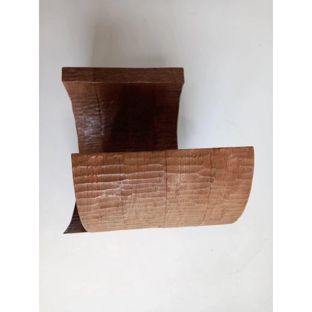 Brown Magazine Rack by Pietro Meccani for Meccani Arredamenti, 1994 For Sale - Image 8 of 12