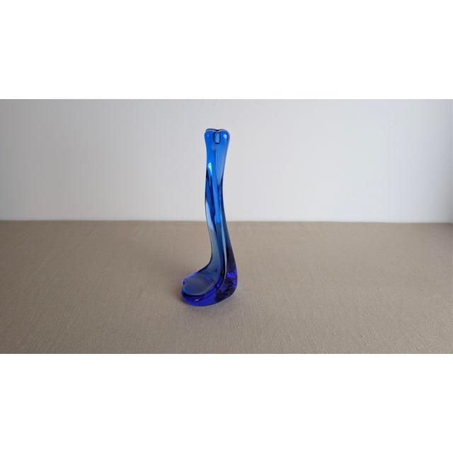 Cobalt Blue Crystal "Bone" Series Candlestick by Elsa Peretti for Tiffany For Sale In New York - Image 6 of 10