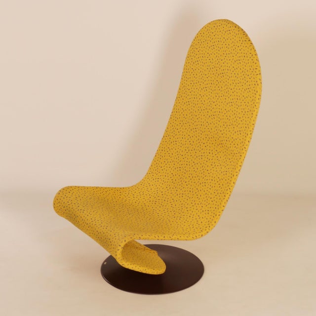 1970s Yellow 123 Chair by Verner Panton for Fritz Hansen, 1970s For Sale - Image 5 of 11
