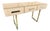 Beige Console Table with Murano Mirror Glass and Brass from Justfurnituress SRL For Sale